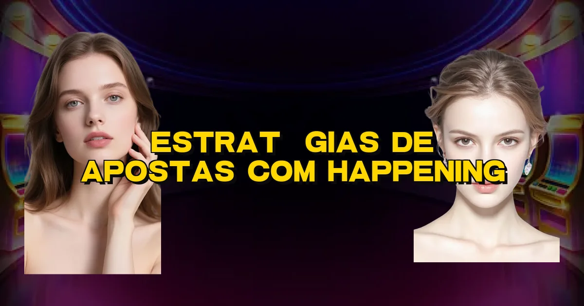 Estratégias De Apostas Com Happening Oficial